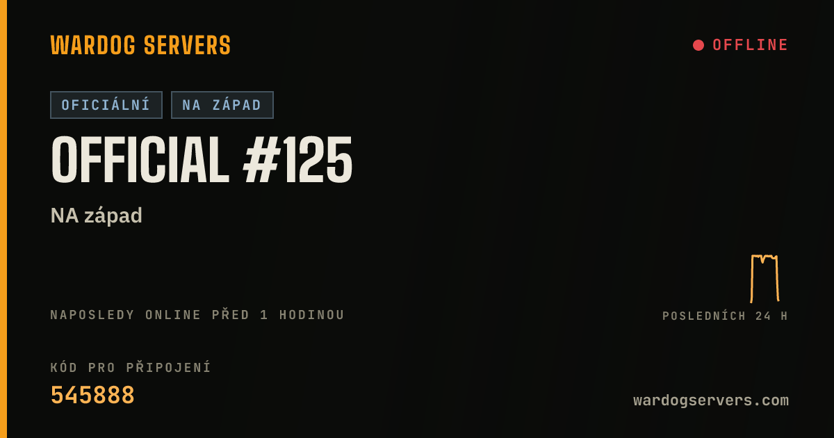 Živý stavový banner serveru Official #125