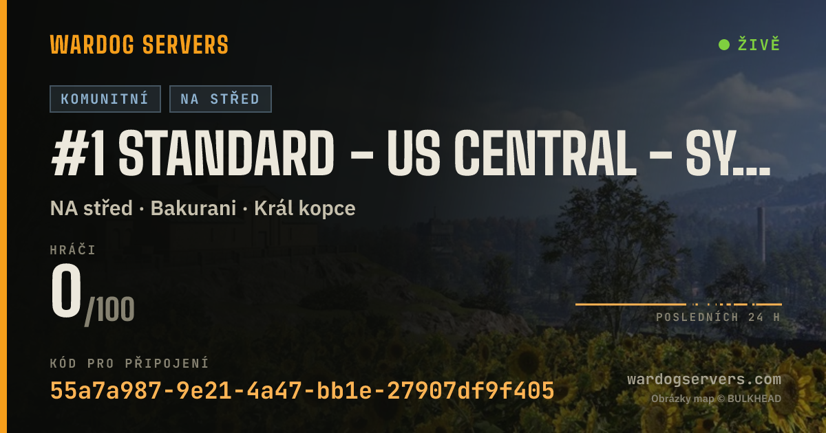 Živý stavový banner serveru #1 Standard - US Central - Synergy | discord.synergyorigin.com