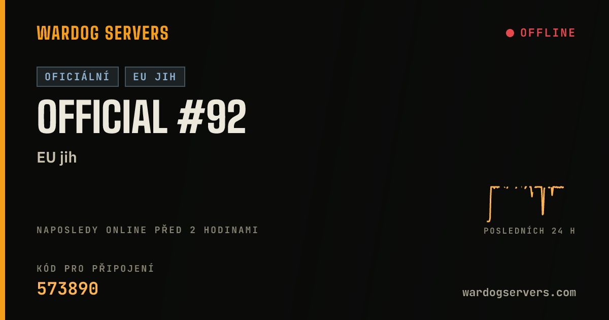 Živý stavový banner serveru Official #92