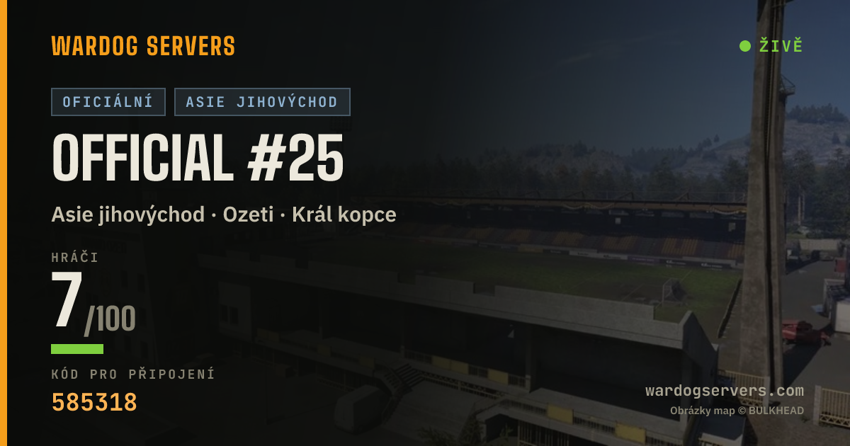 Živý stavový banner serveru Official #25