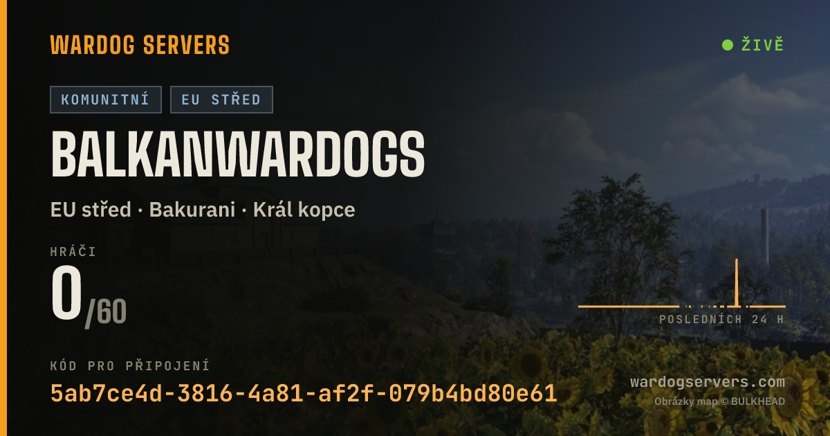 Živý stavový banner serveru balkanwardogs
