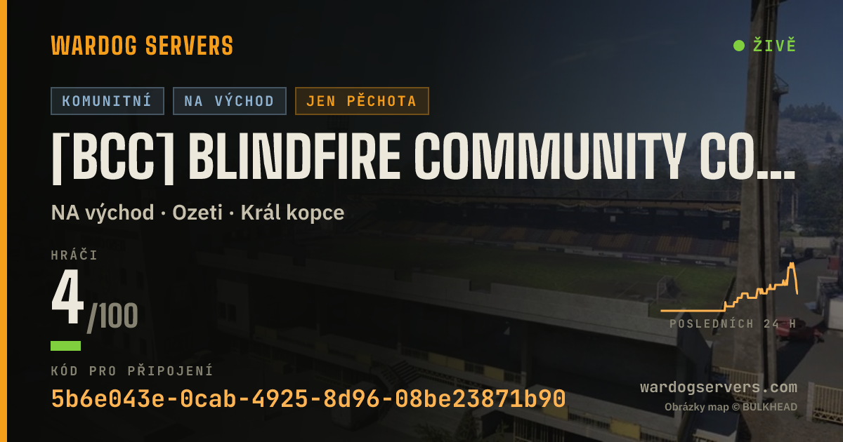 Živý stavový banner serveru [BCC] Blindfire Community College #2 | Infantry Only