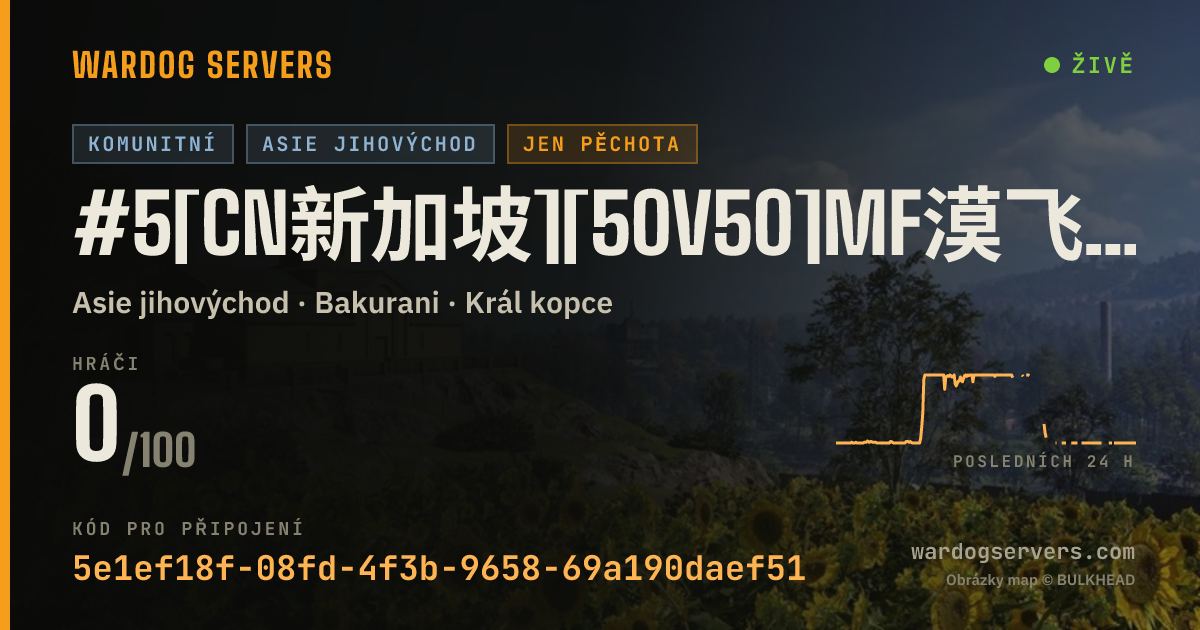 Živý stavový banner serveru #5[CN新加坡][50V50]MF漠飞中文社区|QQ群478839731|禁压家禁狙禁FOB禁手雷禁发射器