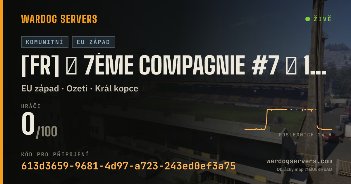 Živý stavový banner serveru [FR] ★ 7ème Compagnie #7 ★ 100% FR - discord.gg/7eCie