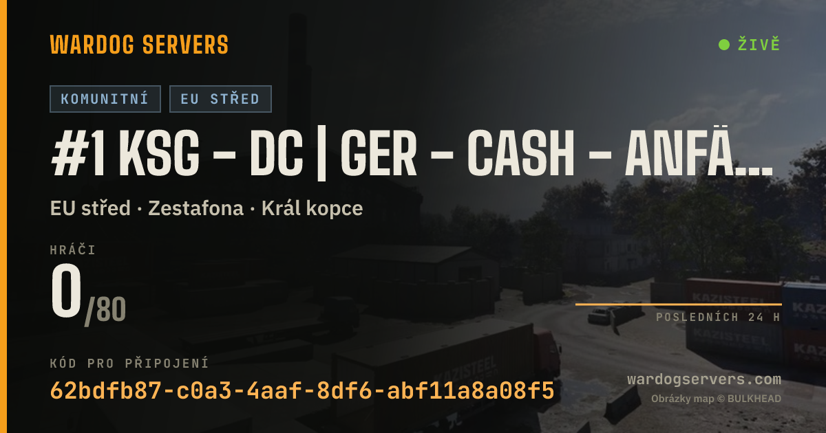 Živý stavový banner serveru #1 KSG - DC | GER - Cash - anfänger freundlich noob lovely