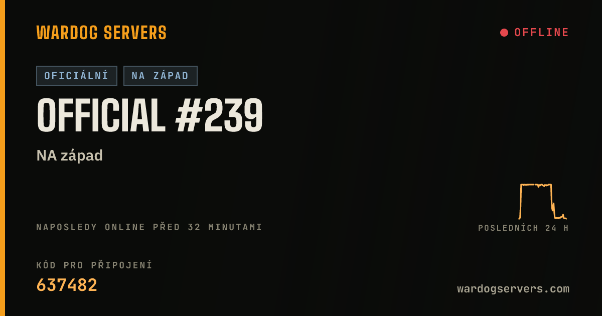 Živý stavový banner serveru Official #239