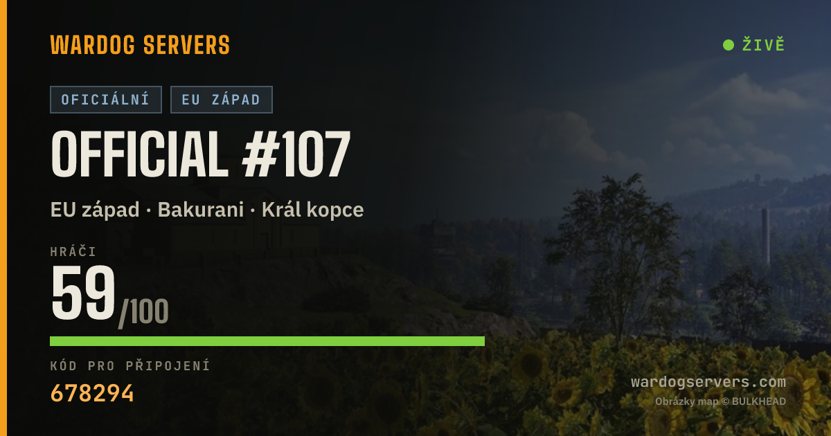 Živý stavový banner serveru Official #107