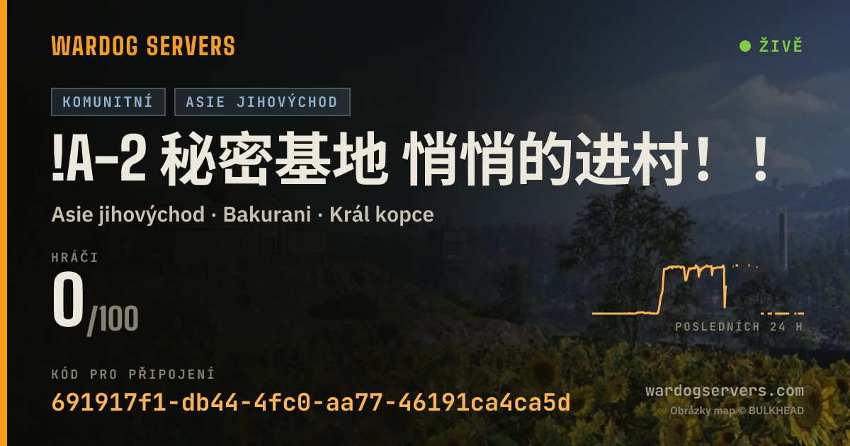 Živý stavový banner serveru !A-2 秘密基地 悄悄的进村！！！！！