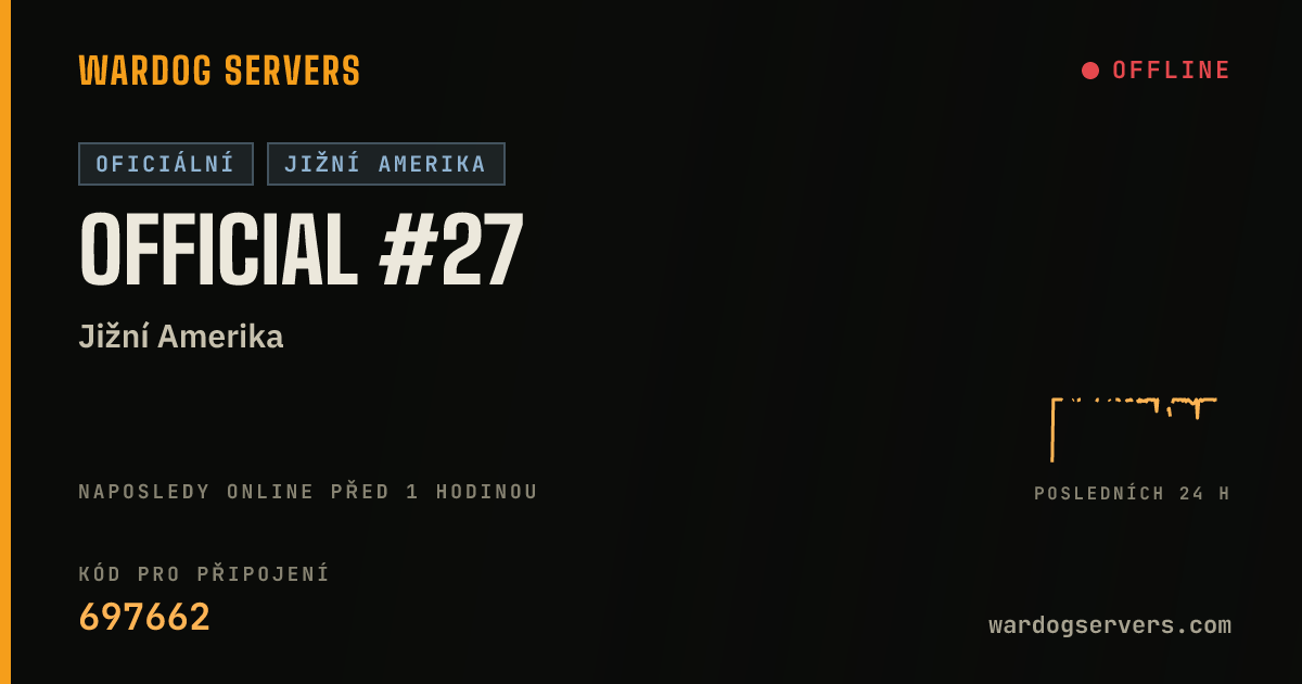 Živý stavový banner serveru Official #27
