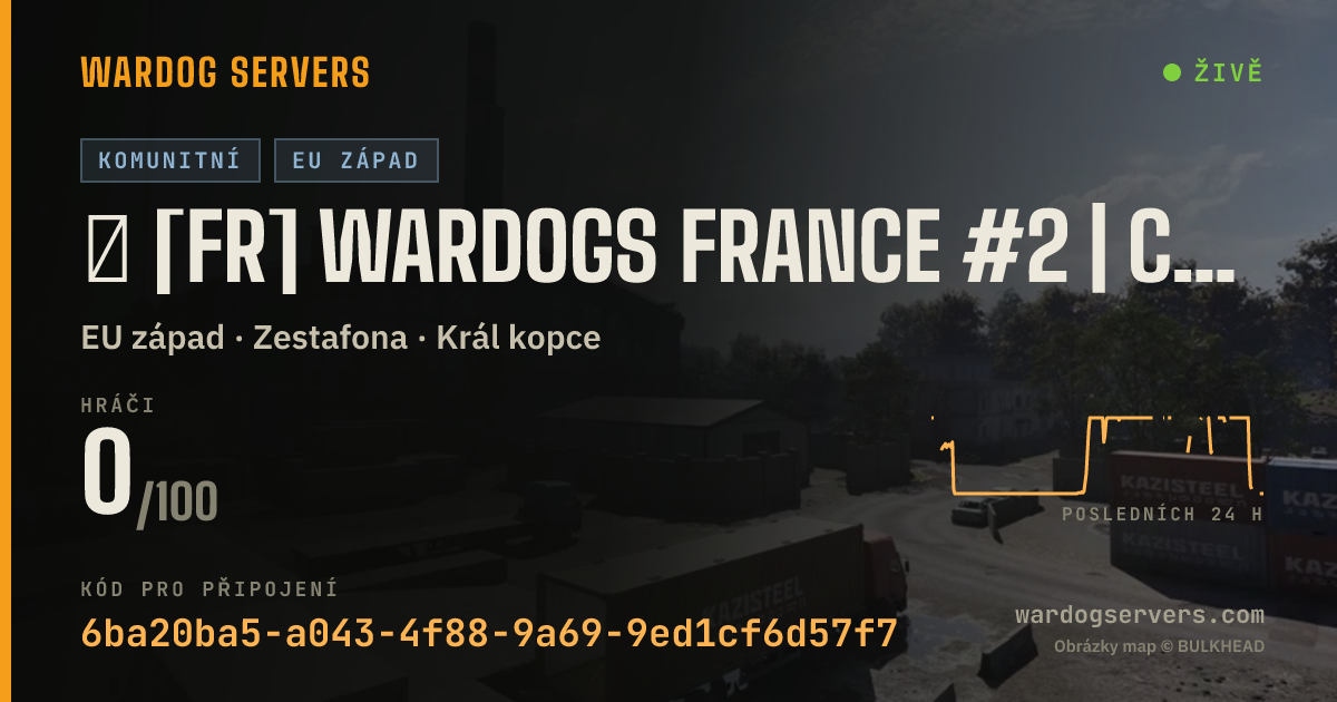 Živý stavový banner serveru ⁂ [FR] WARDOGS FRANCE #2 | CLASSIQUE [WDFR]