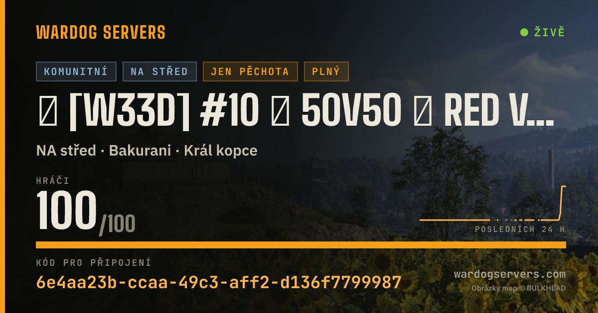 Živý stavový banner serveru My Community Server