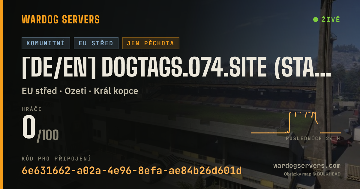 Živý stavový banner serveru [DE/EN] DOGTAGS.o74.site (Statstracker) Infantry Only