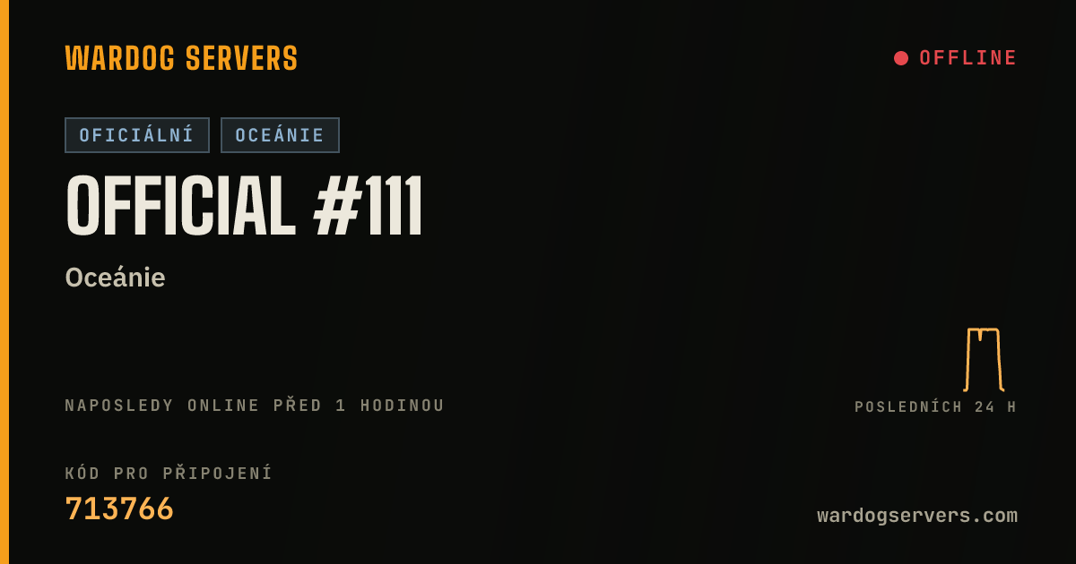 Živý stavový banner serveru Official #111