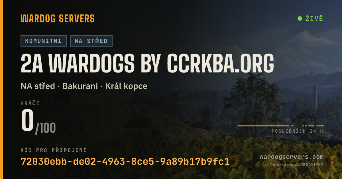 Živý stavový banner serveru 2A Wardogs by CCRKBA.org