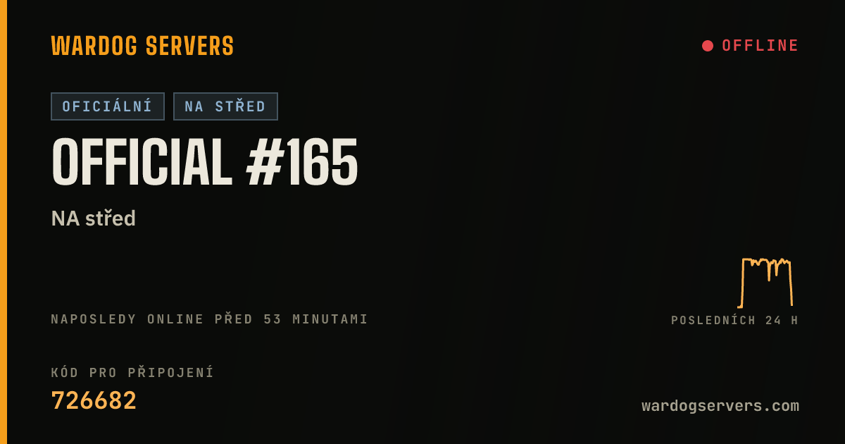 Živý stavový banner serveru Official #165