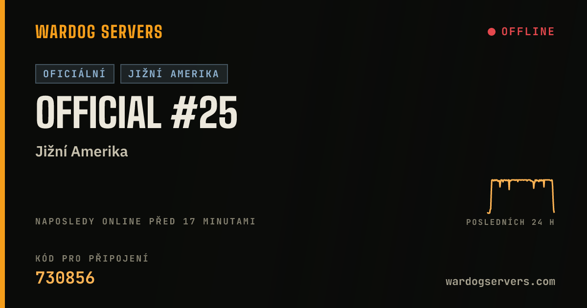 Živý stavový banner serveru Official #25