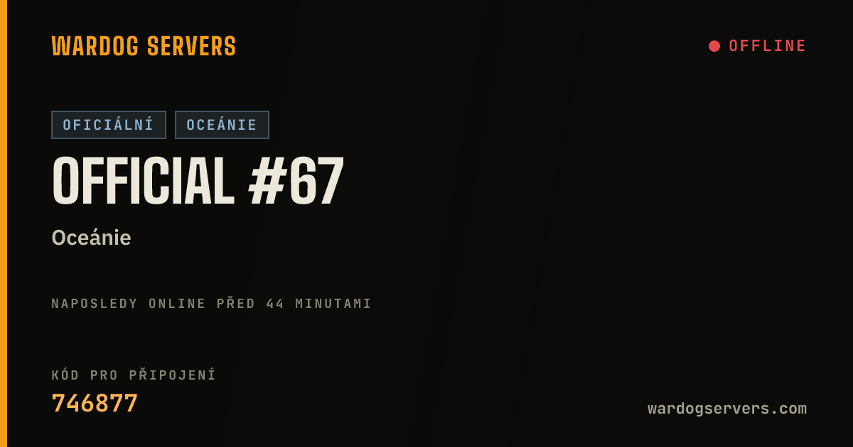 Živý stavový banner serveru Official #67