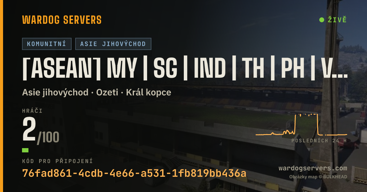 Živý stavový banner serveru [ASEAN] MY | SG | IND | TH | PH | VN | WDASEAN.COM
