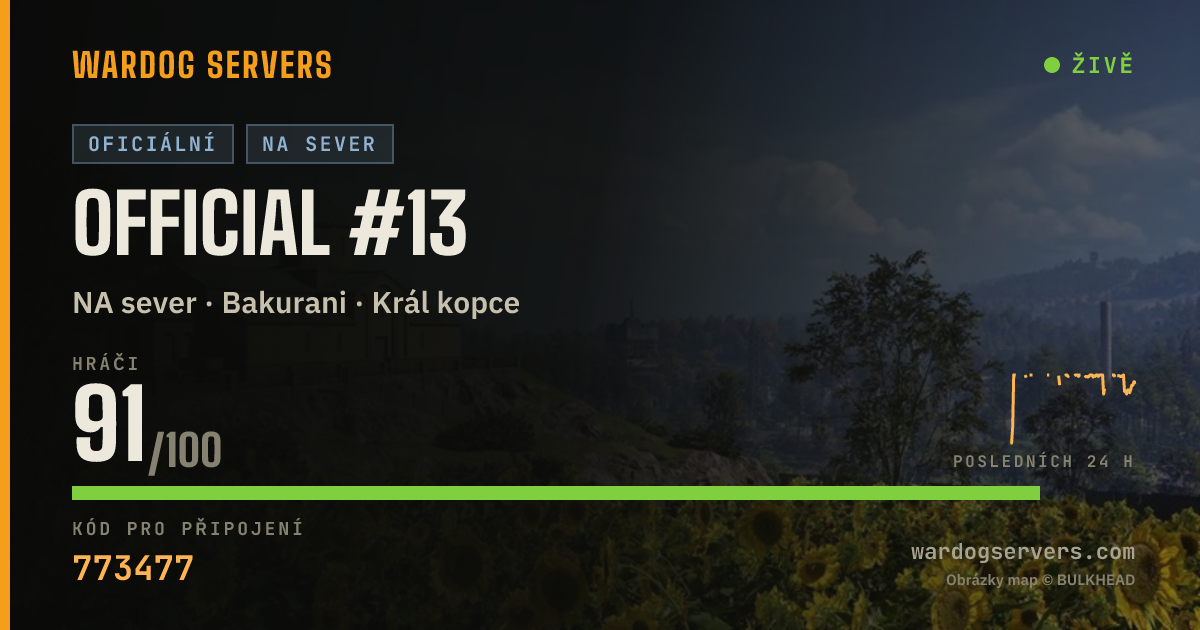 Živý stavový banner serveru Official #13