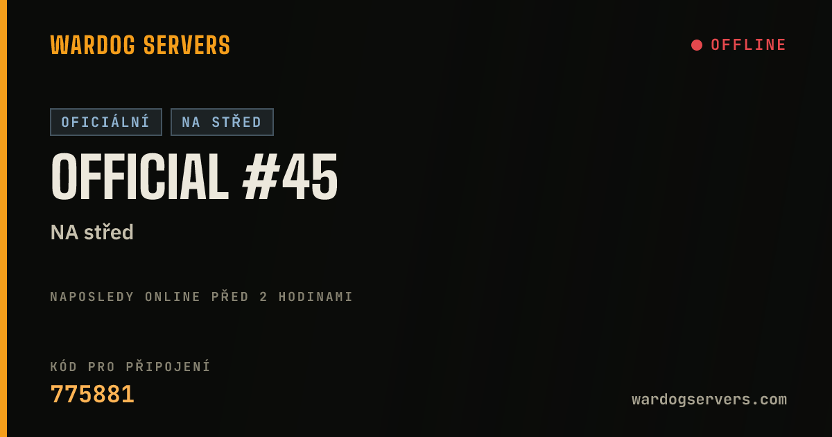 Živý stavový banner serveru Official #45