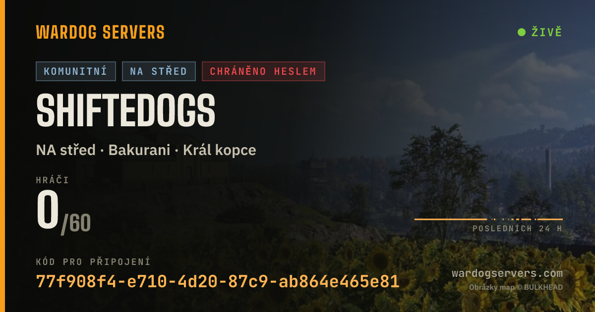 Živý stavový banner serveru shiftedogs