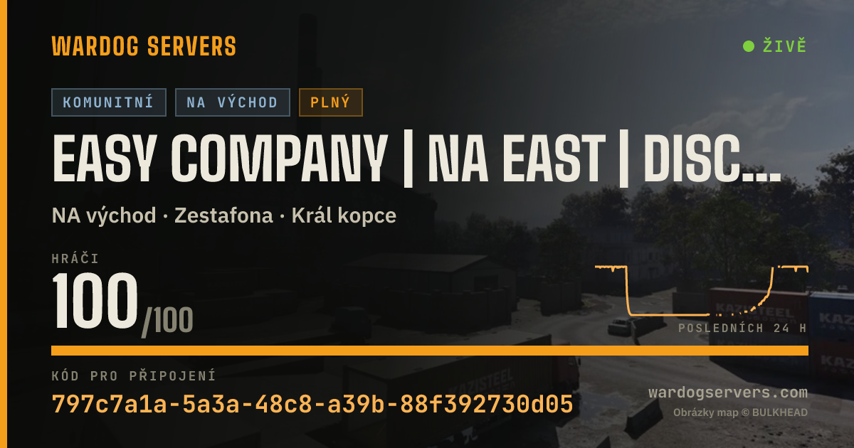 Živý stavový banner serveru EASY Company | NA EAST | discord.gg/easycompany