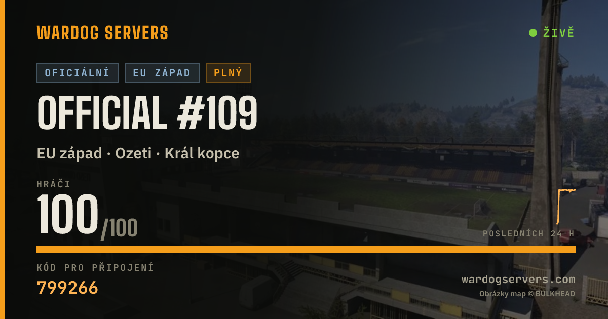 Živý stavový banner serveru Official #109