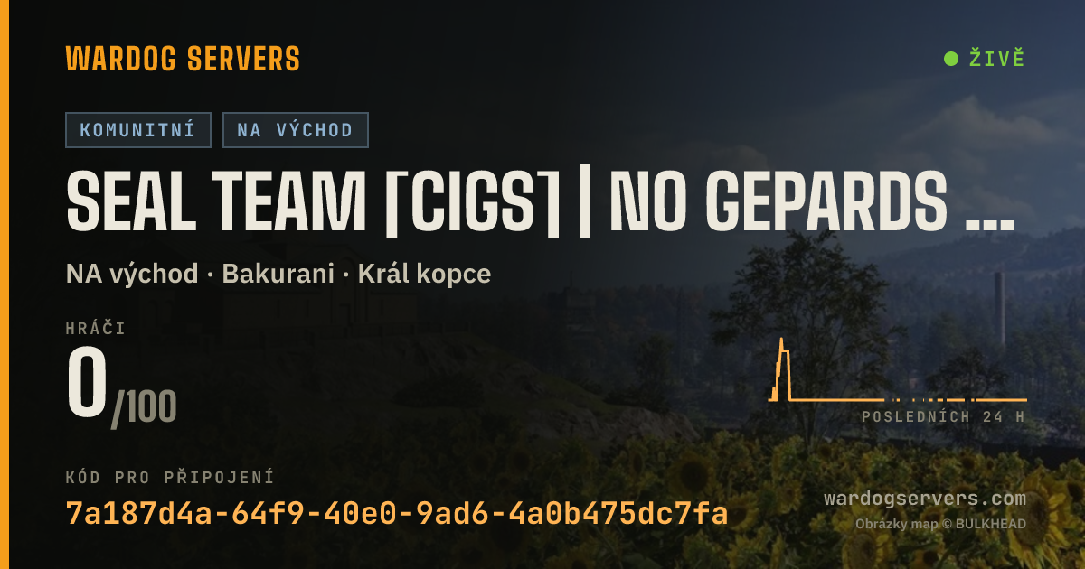 Živý stavový banner serveru SEAL TEAM [CIGS] | NO GEPARDS | ALL RAIN