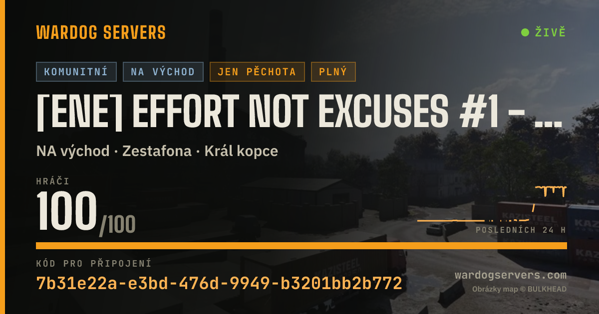 Živý stavový banner serveru [ENE] Effort Not Excuses #1 - INF ONLY! - discord.gg/4S9Z4JxBuR