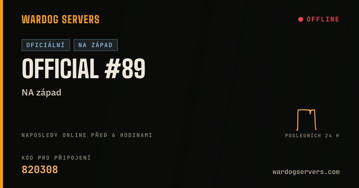 Živý stavový banner serveru Official #89