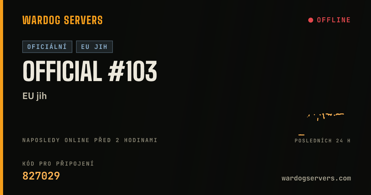 Živý stavový banner serveru Official #103