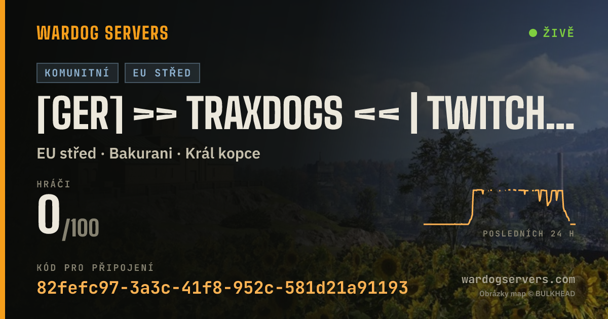 Živý stavový banner serveru [GER] >> TrAxDoGs << | twitch.tv/traxmax81
