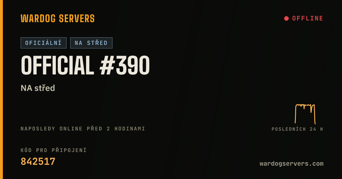 Živý stavový banner serveru Official #390
