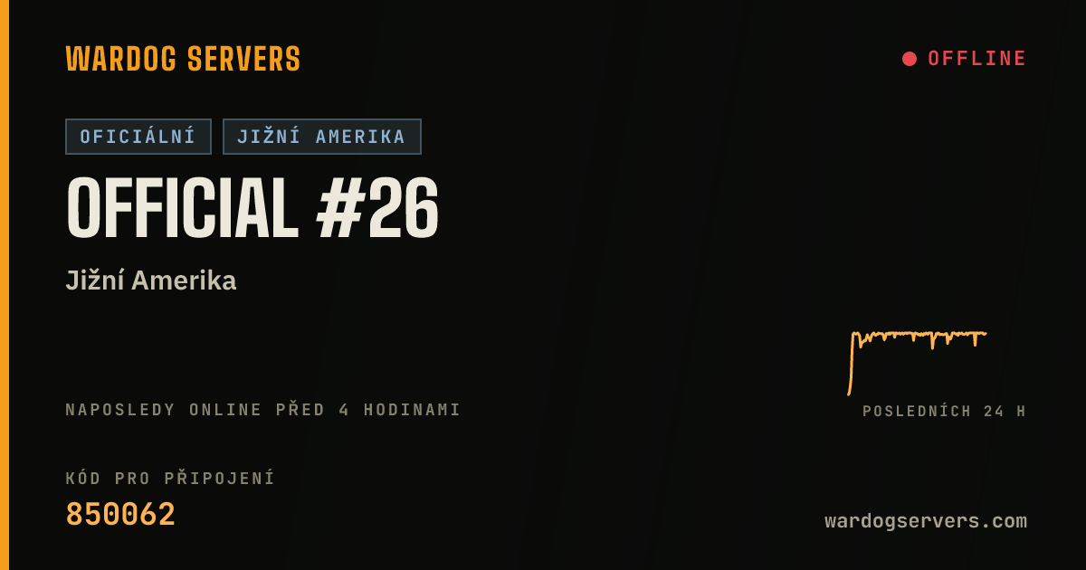 Živý stavový banner serveru Official #26