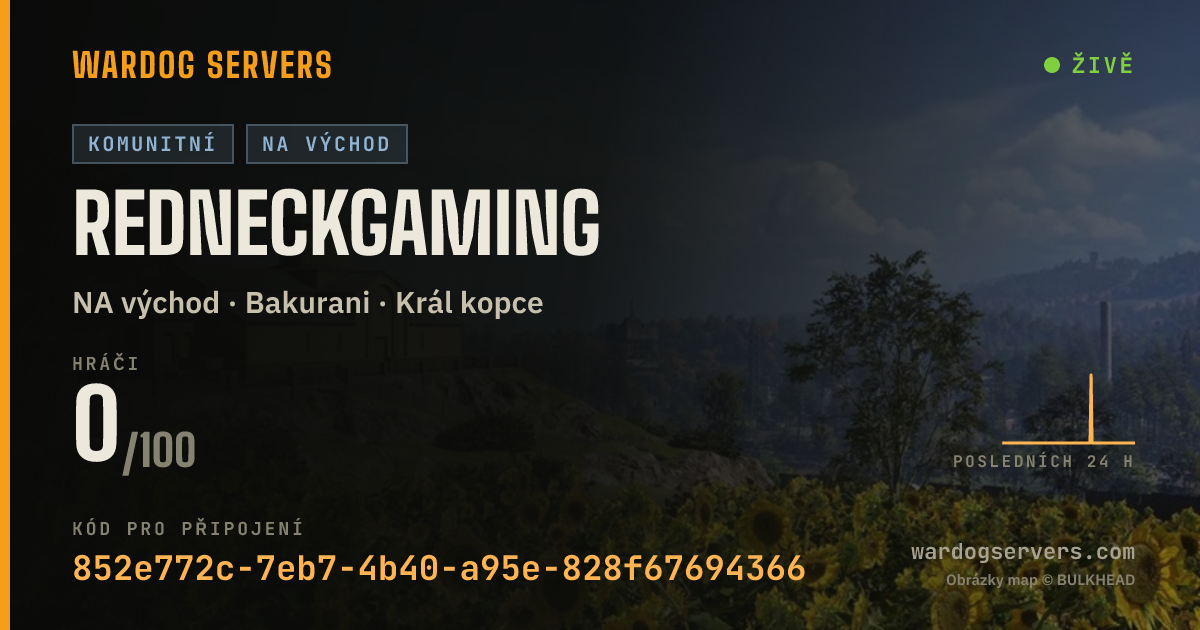 Živý stavový banner serveru REDNECKGAMING