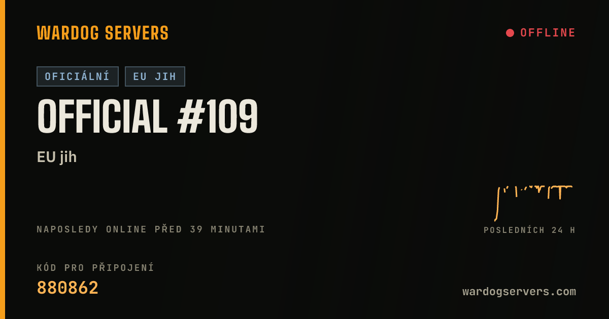 Živý stavový banner serveru Official #109
