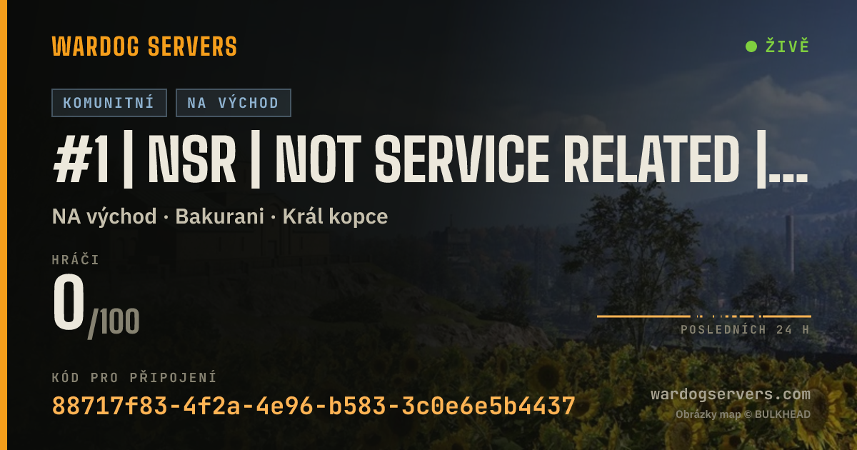 Živý stavový banner serveru #1 | NSR | Not Service Related | discord.gg/NSR