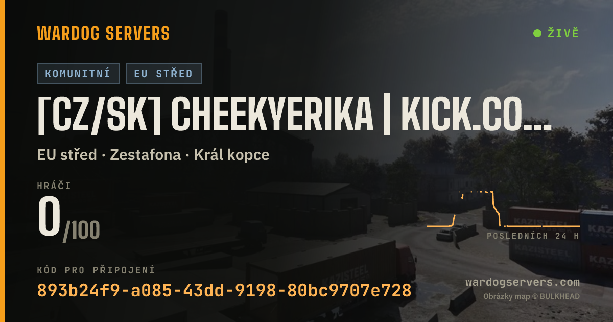 Živý stavový banner serveru [CZ/SK] CHEEKYERIKA | Kick.com/CheekyErika