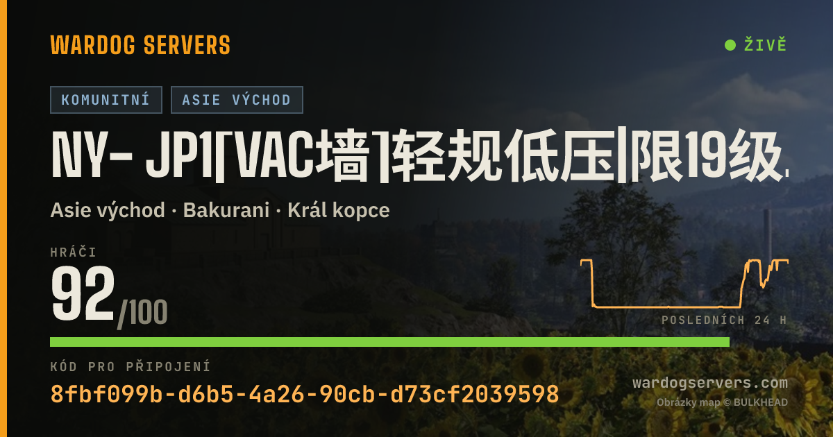 Živý stavový banner serveru NY- JP1[VAC墙]轻规低压|限19级生涯武器｜禁止狙武直坦克Q1125201739