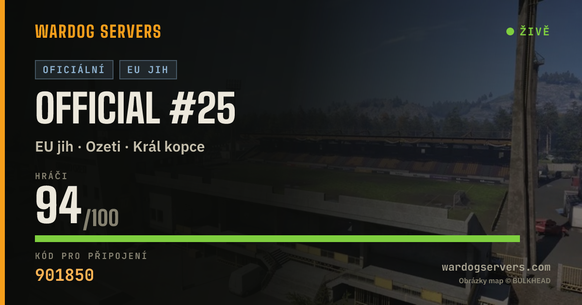 Živý stavový banner serveru Official #25