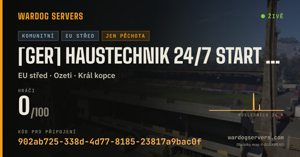 Živý stavový banner serveru [GER] Haustechnik 24/7 Start ab 20 Player Infantry