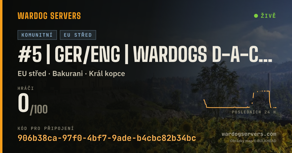 Živý stavový banner serveru #5 | GER/ENG | WARDOGS D-A-CH | Standard