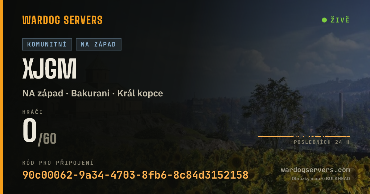 Živý stavový banner serveru XJGM