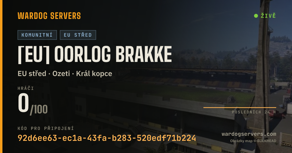 Živý stavový banner serveru [EU] OORLOG BRAKKE