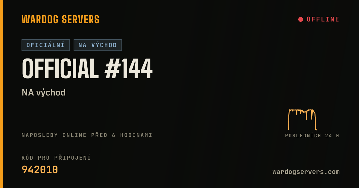 Živý stavový banner serveru Official #144