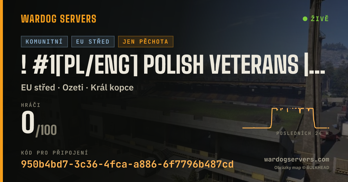 Živý stavový banner serveru ! #1[PL/ENG] Polish Veterans | 50 vs 50 | VIP for seeding