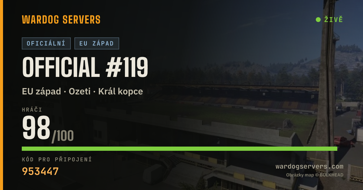 Živý stavový banner serveru Official #119