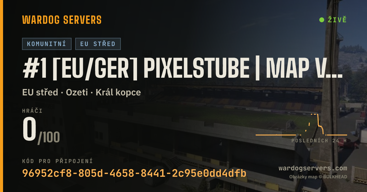 Živý stavový banner serveru #1 [EU/GER] PIXELSTUBE | MAP VOTING | DC