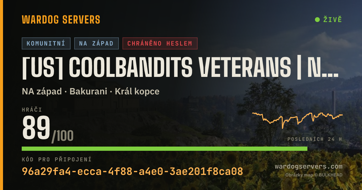 Živý stavový banner serveru [US] CoolBandits Veterans | Noob Friendly | Events |