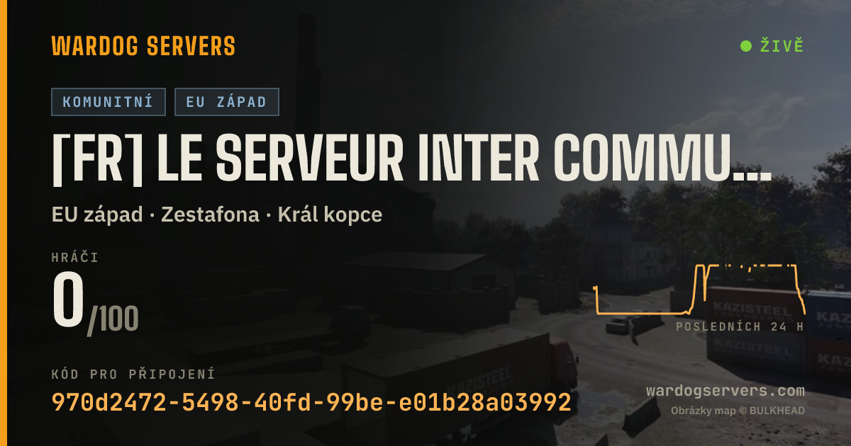 Živý stavový banner serveru [FR] LE SERVEUR INTER COMMUNAUTÉS